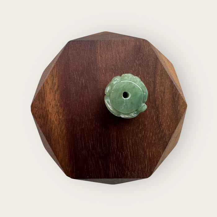 Green Rat Barrel Jadeite Necklace