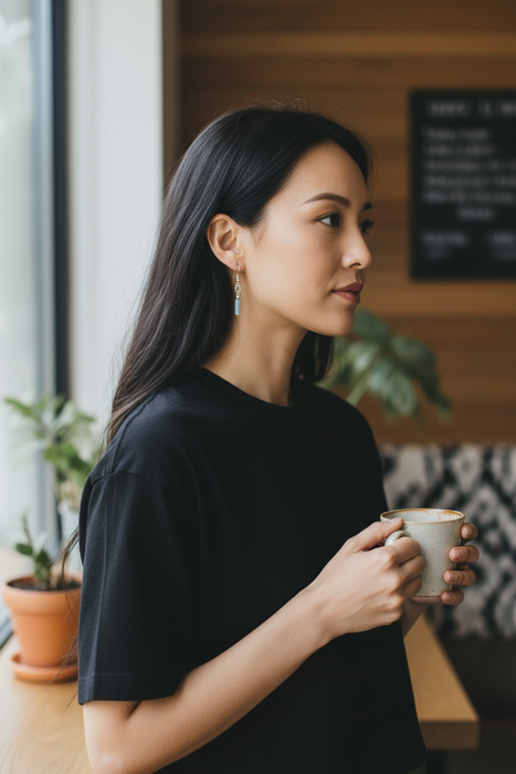 Blue Jadeite Earring Hooks