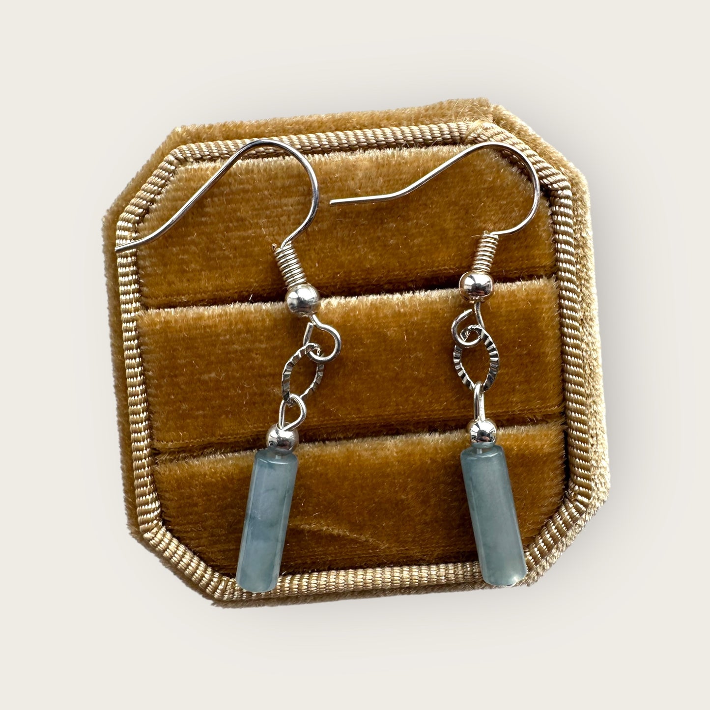 Blue Jadeite Earring Hooks