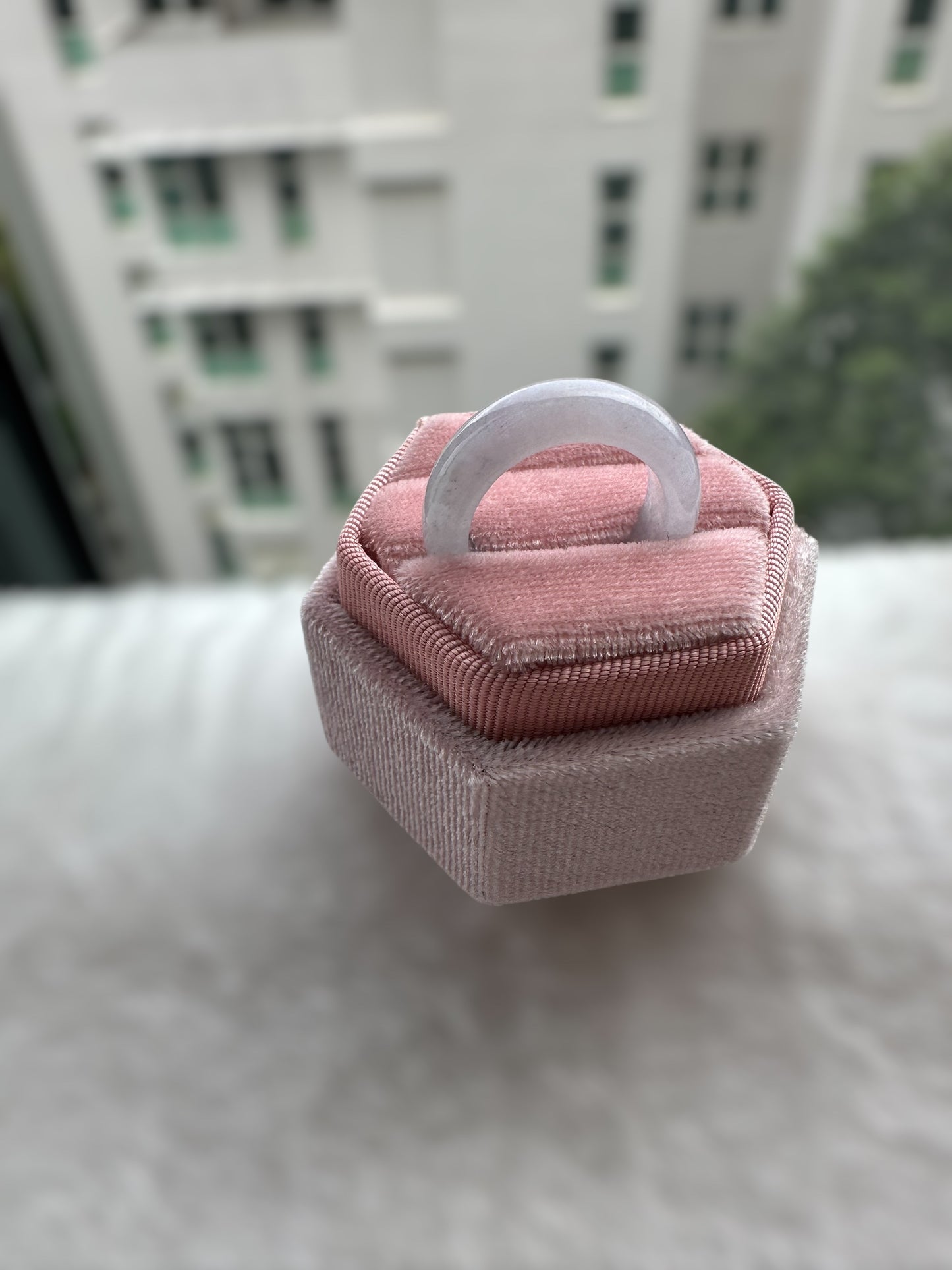 Icy Purple Jadeite Ring