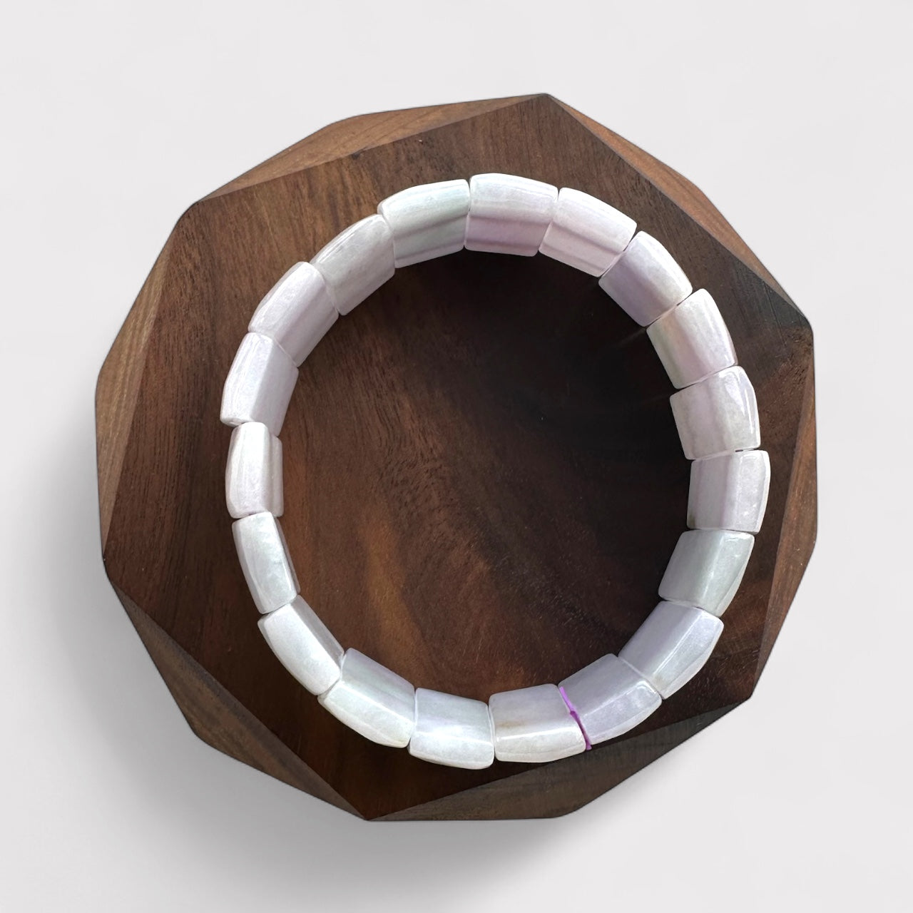 Purple Jadeite Block Bracelet