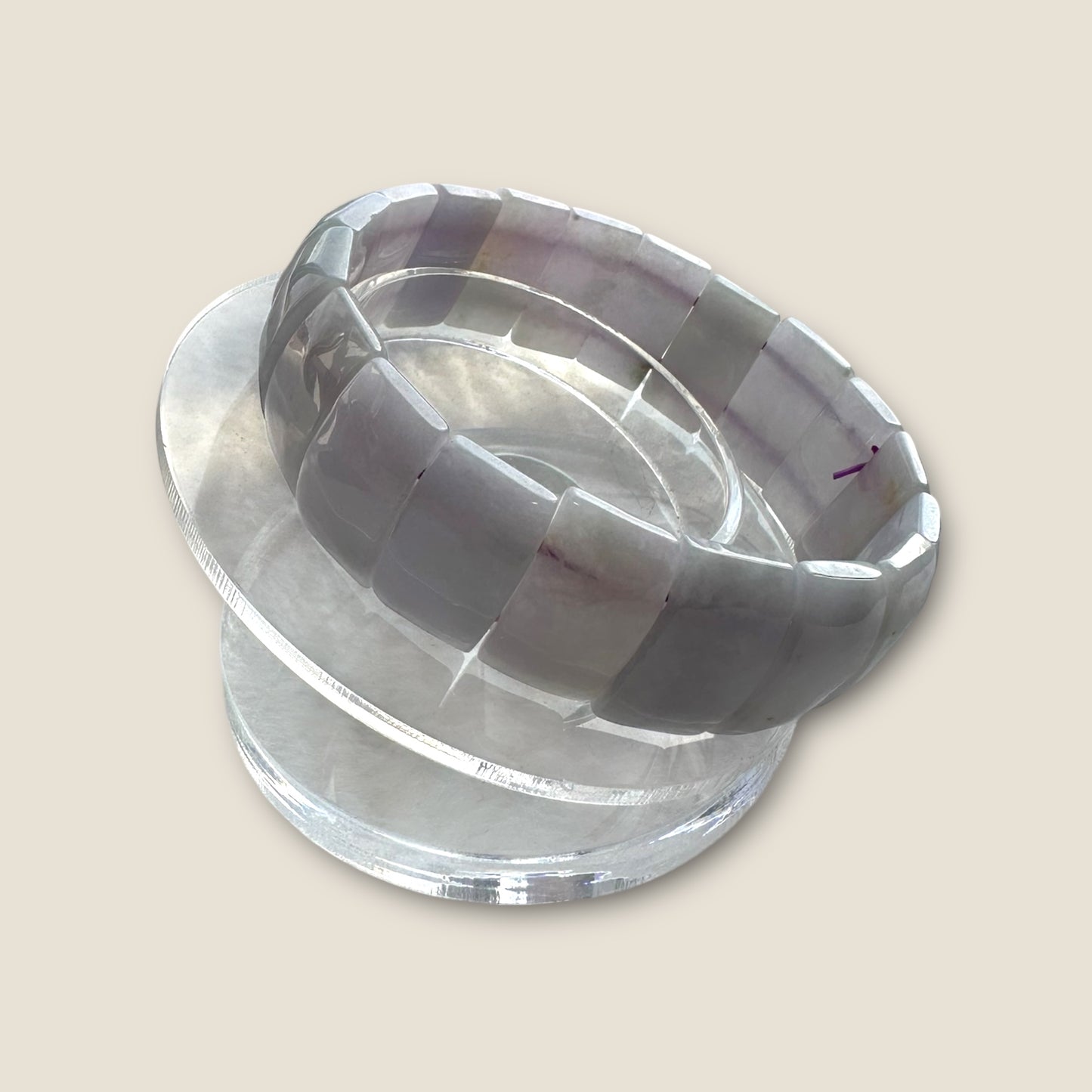 Purple Jadeite Block Bracelet