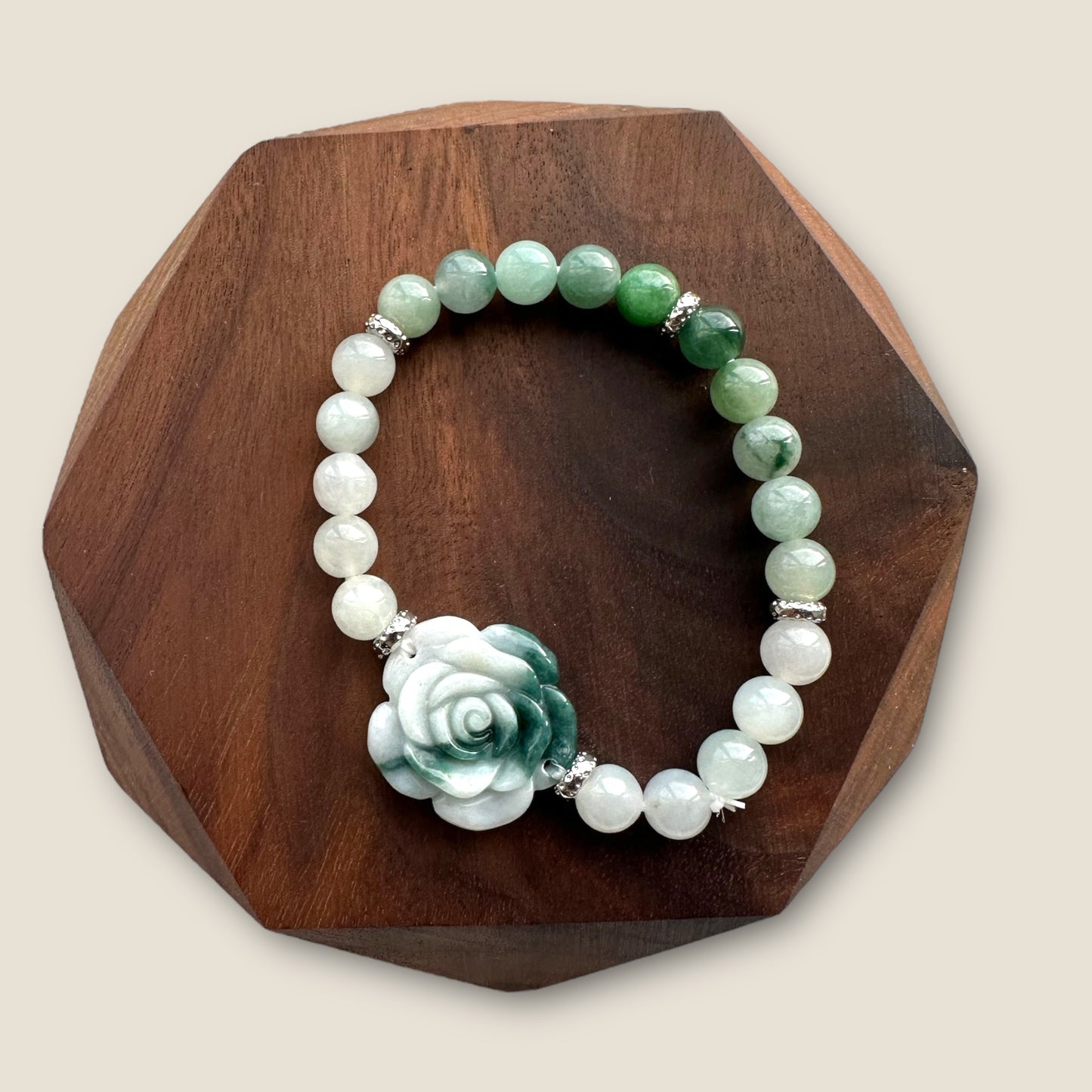 Flower Jadeite Bracelet