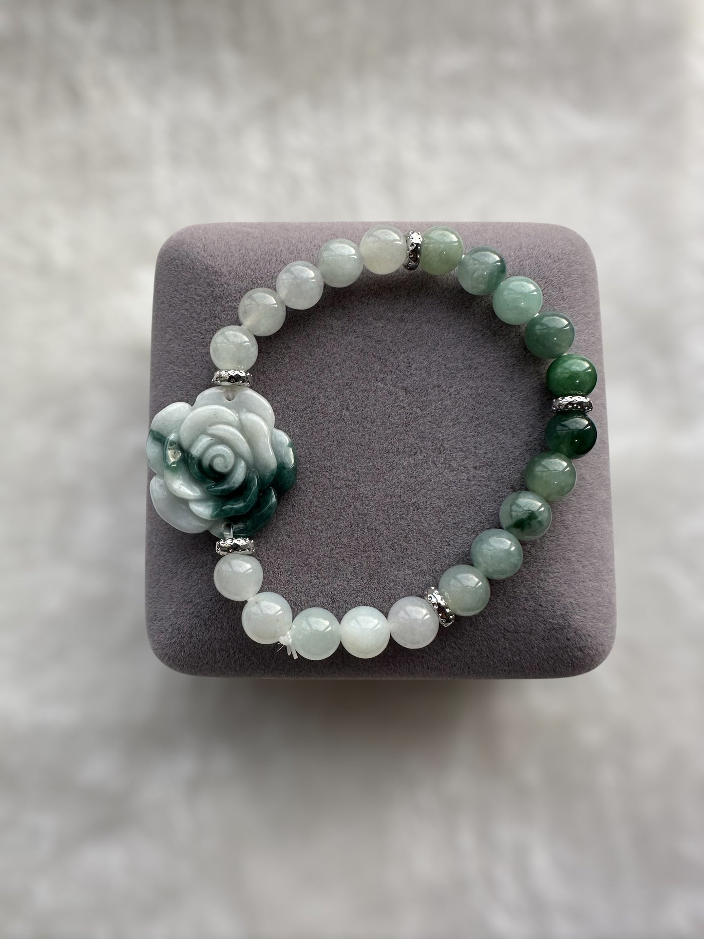 Flower Jadeite Bracelet