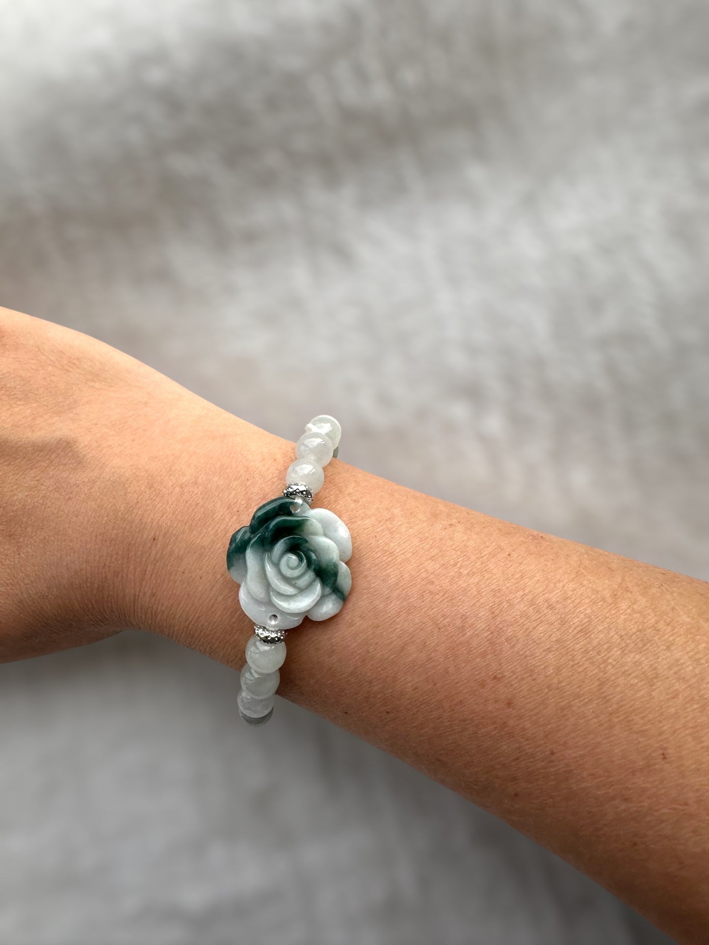 Flower Jadeite Bracelet