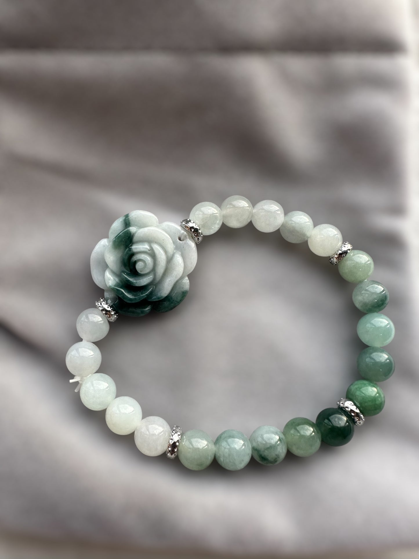 Flower Jadeite Bracelet