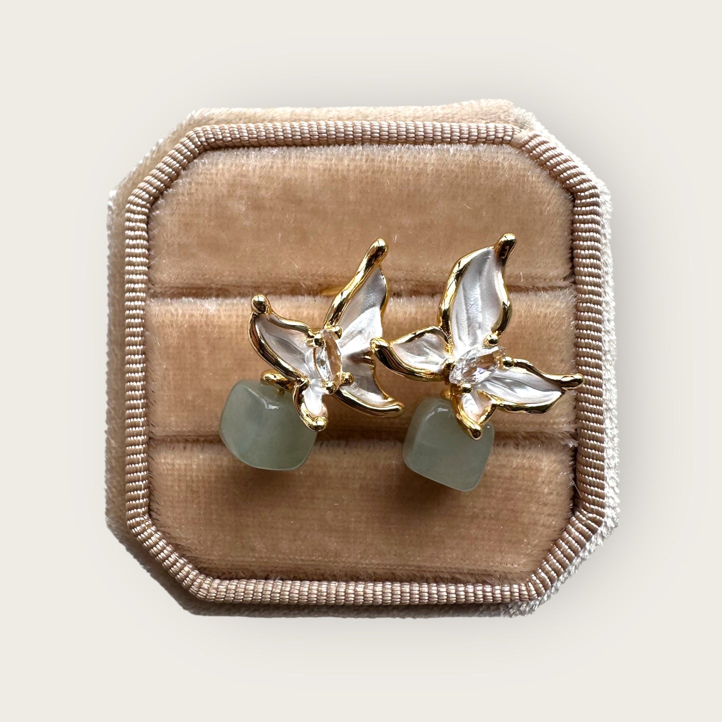 Jadeite Earring Studs