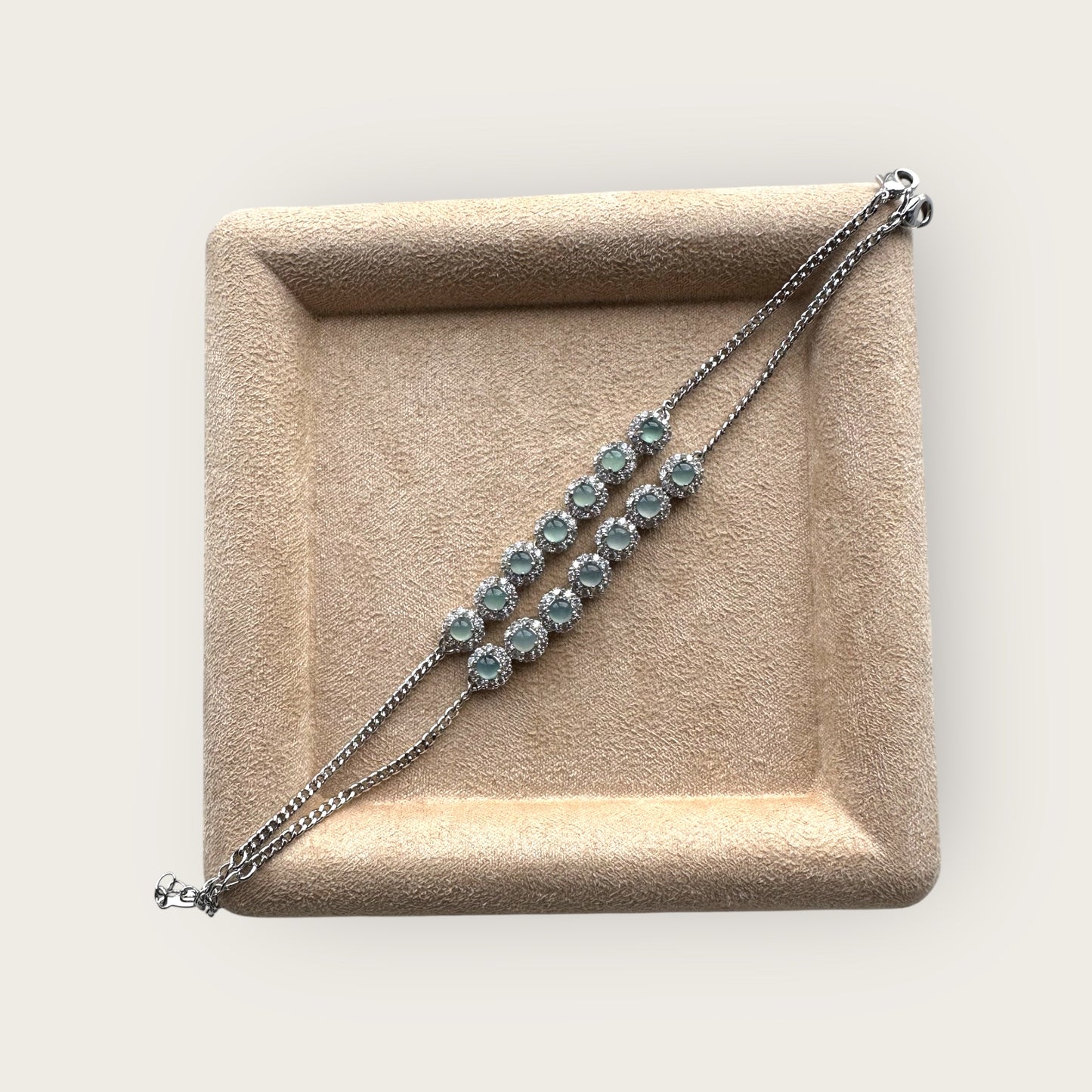 Jadeite Tennis Bracelet