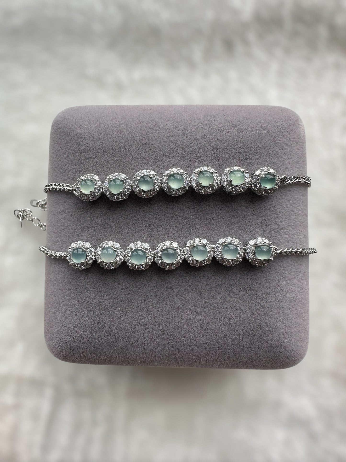 Jadeite Tennis Bracelet