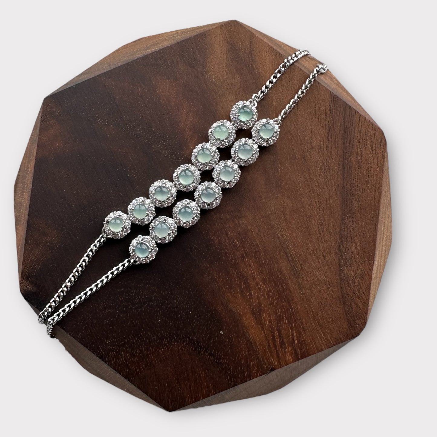 Jadeite Tennis Bracelet