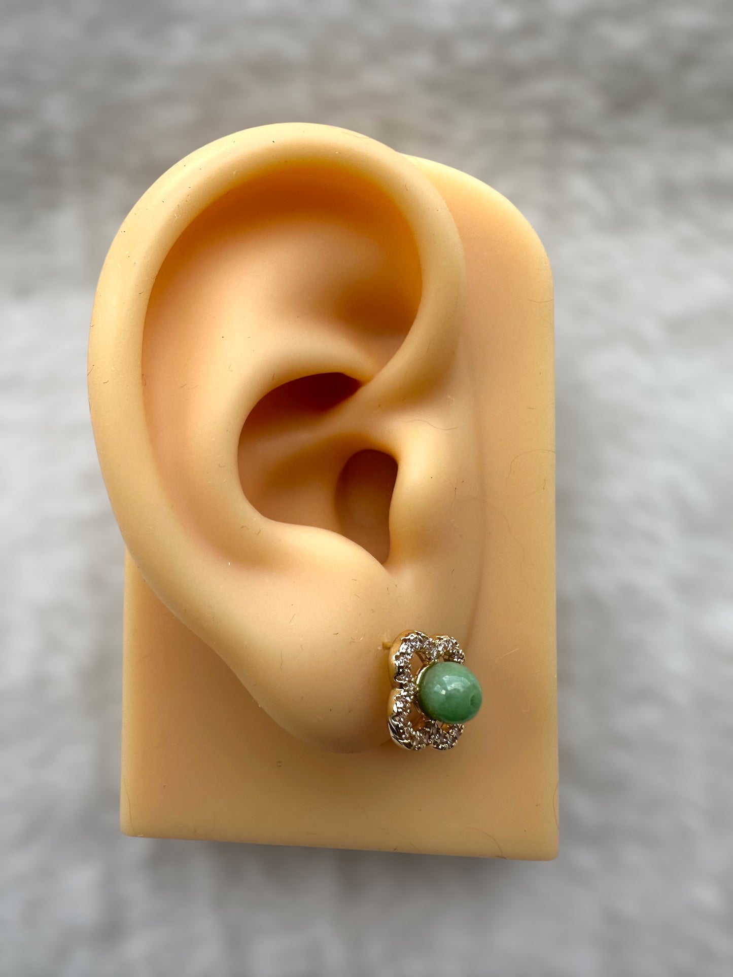 Jadeite Earring Studs