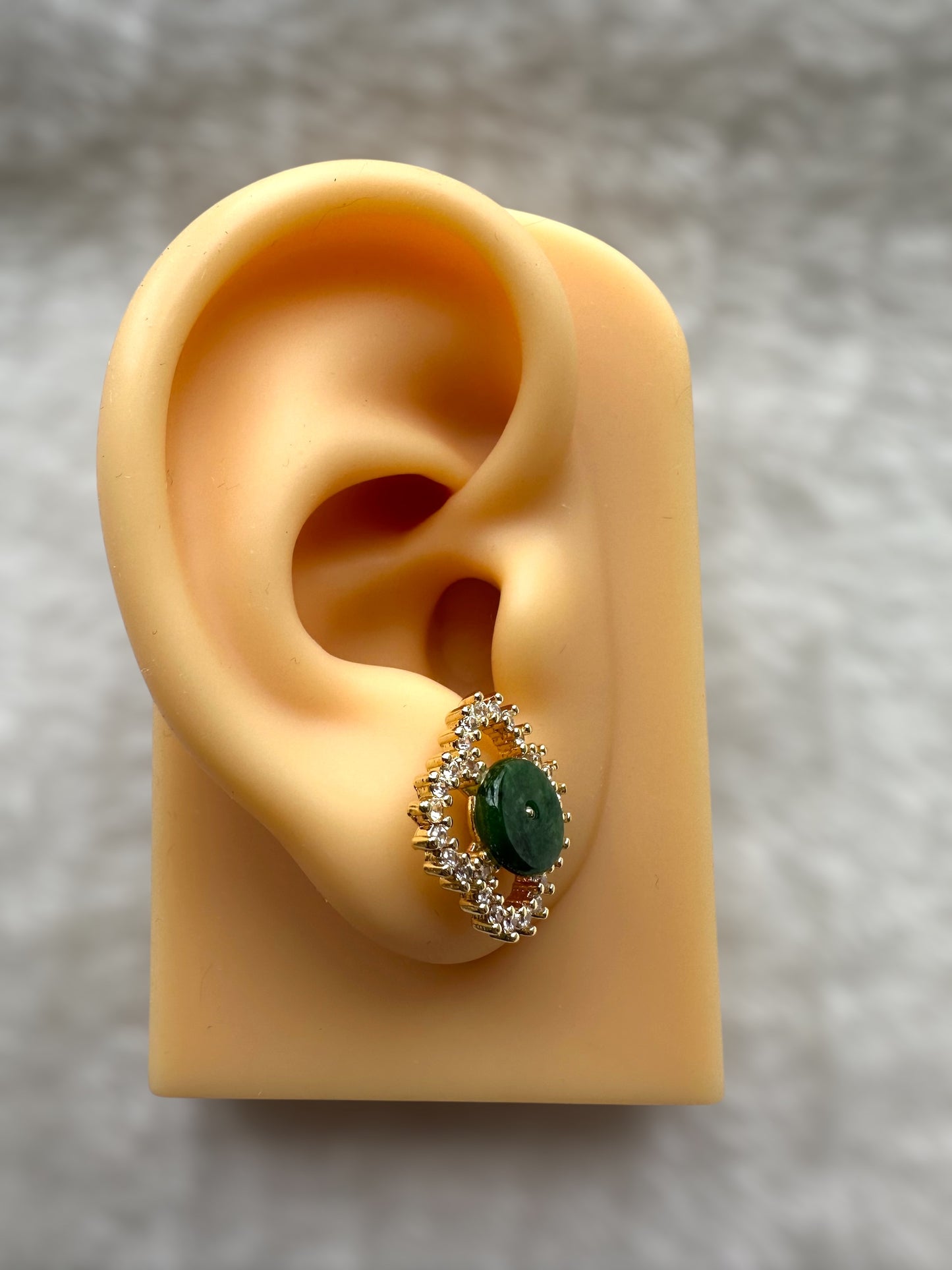 Jadeite Earring Studs