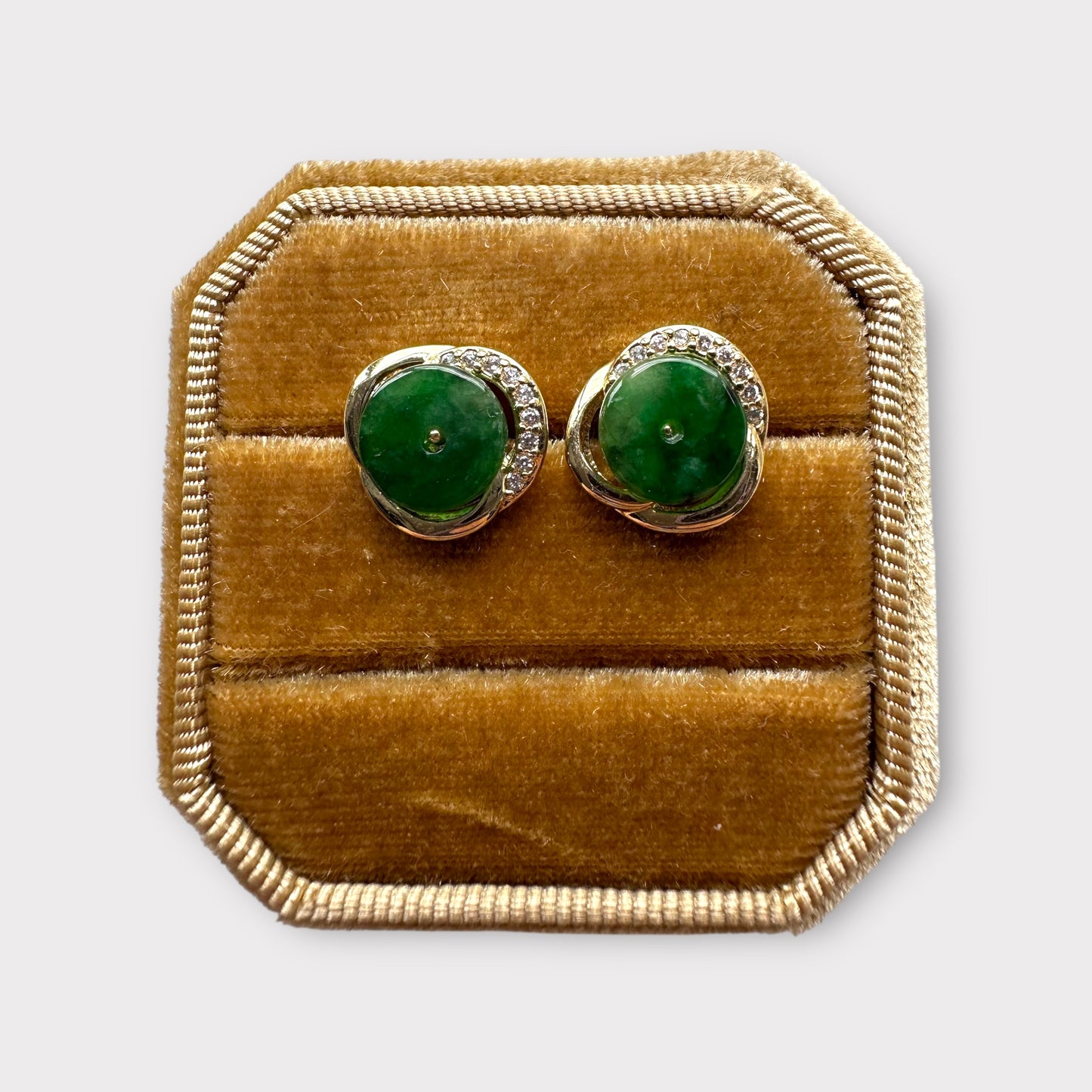 Jadeite Earring Studs