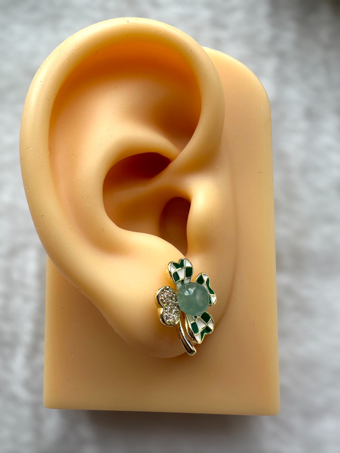 Jadeite Earring Studs