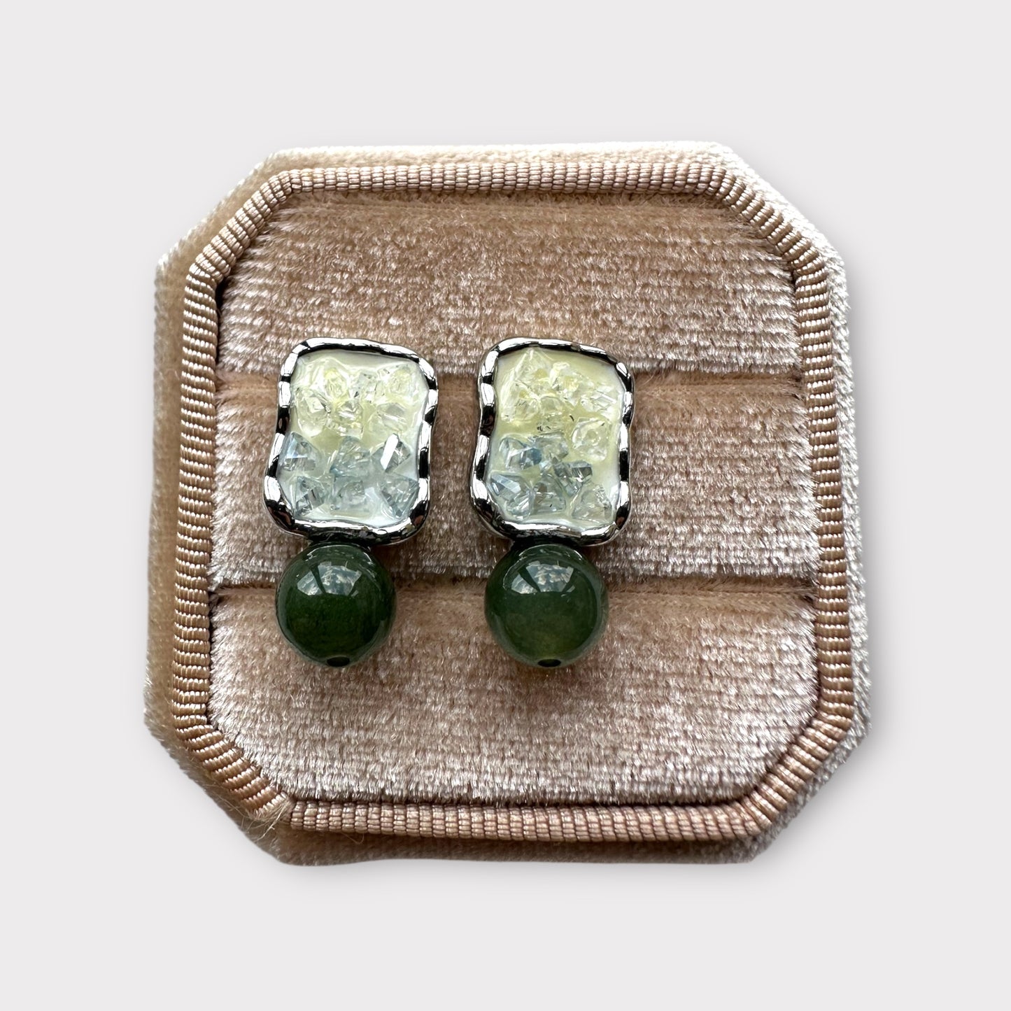 Jadeite Earring Studs