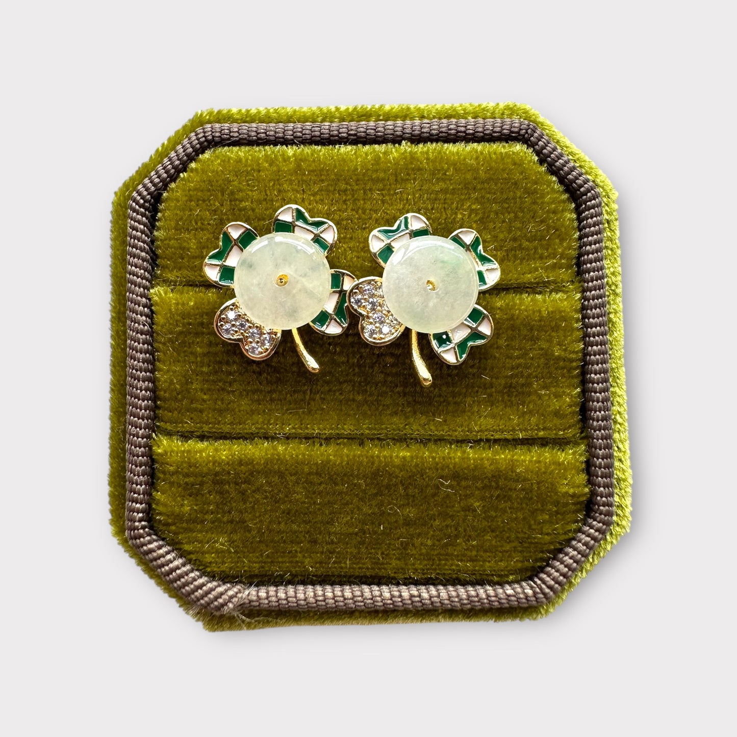 Jadeite Earring Studs