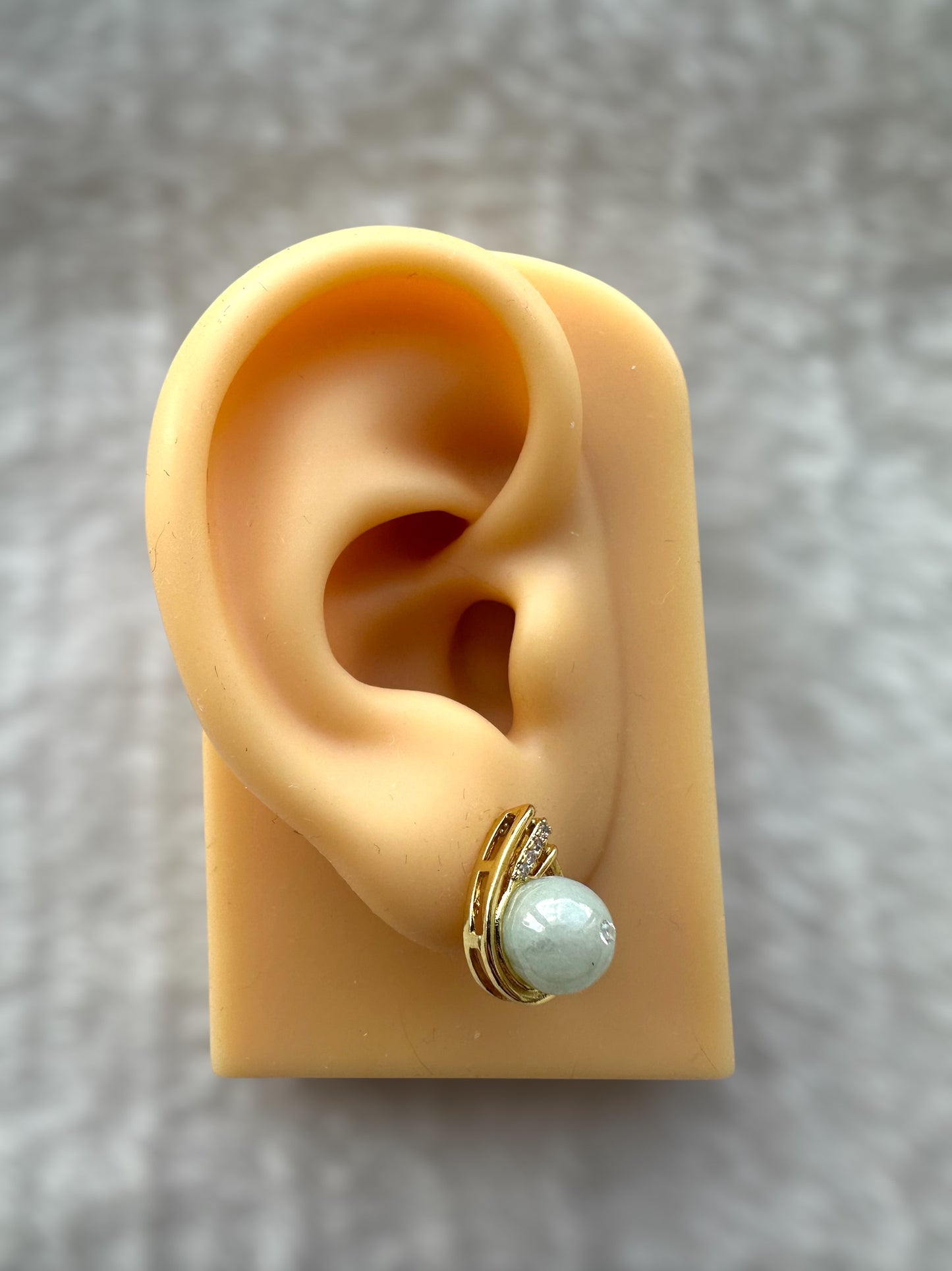 Jadeite Earring Studs