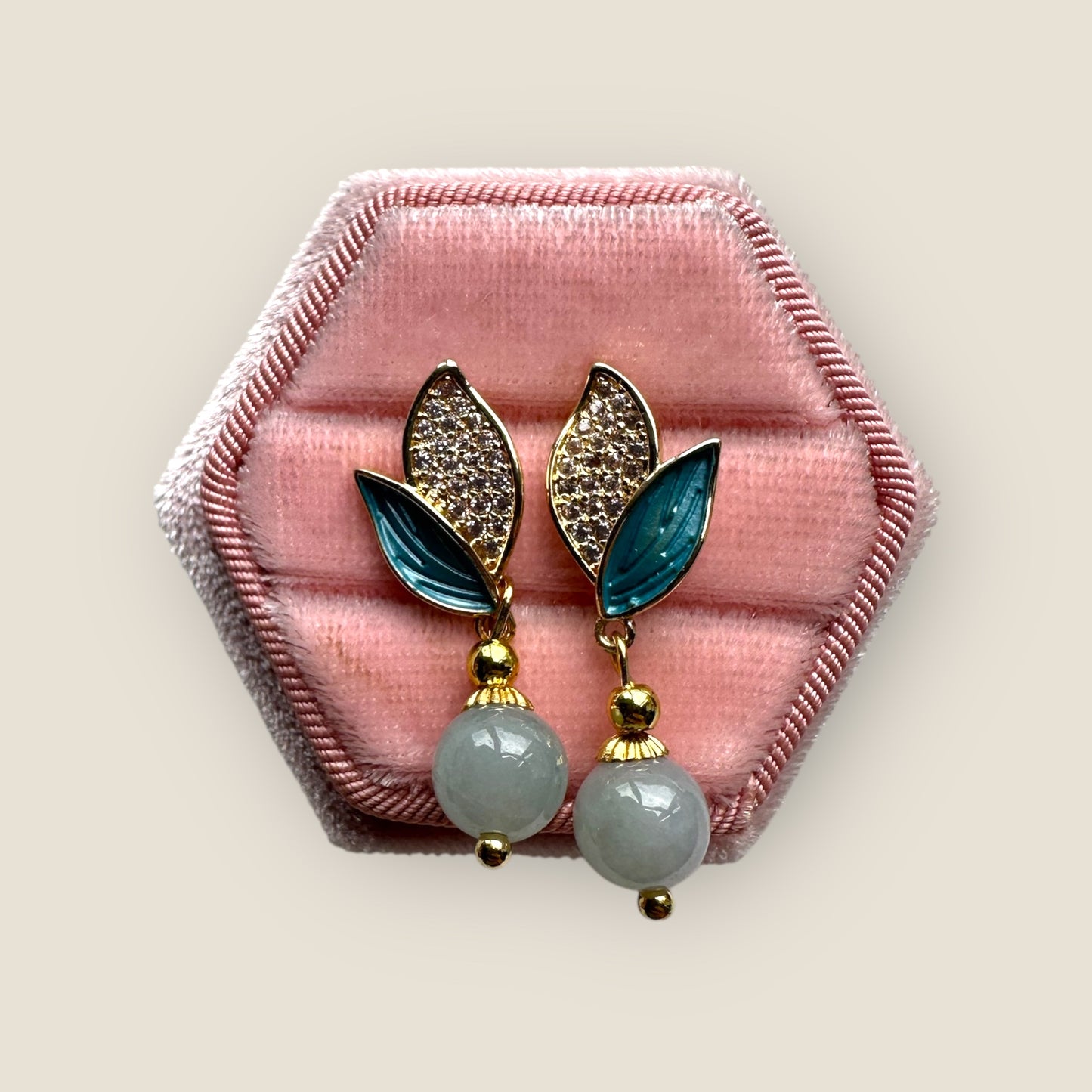 Jadeite Earring Studs