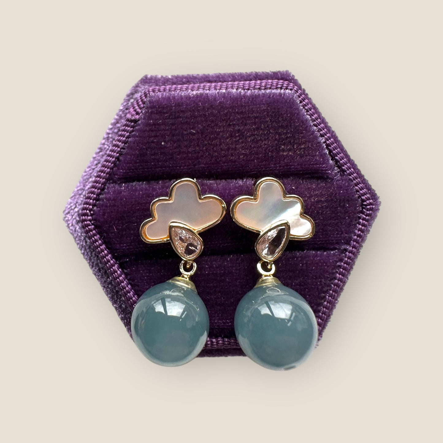Jadeite Earring Studs