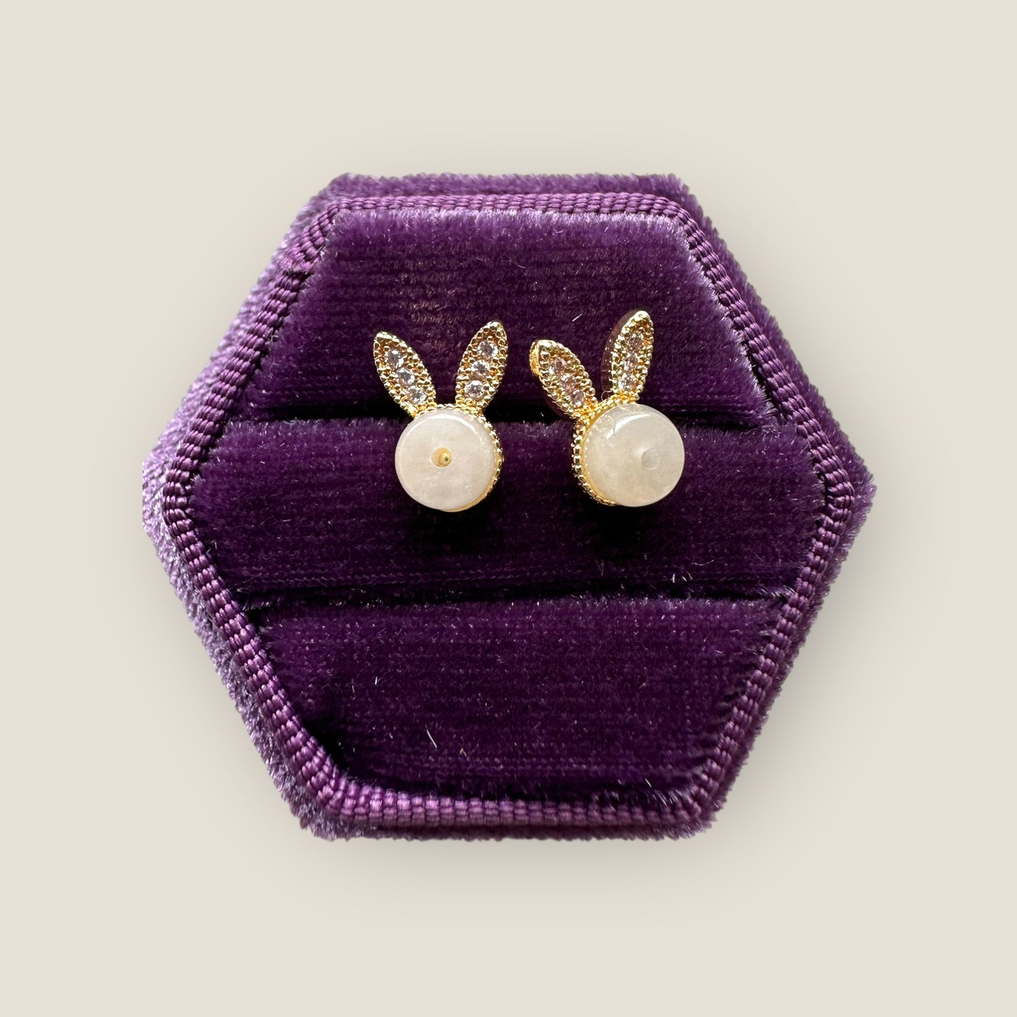 Jadeite Earring Studs