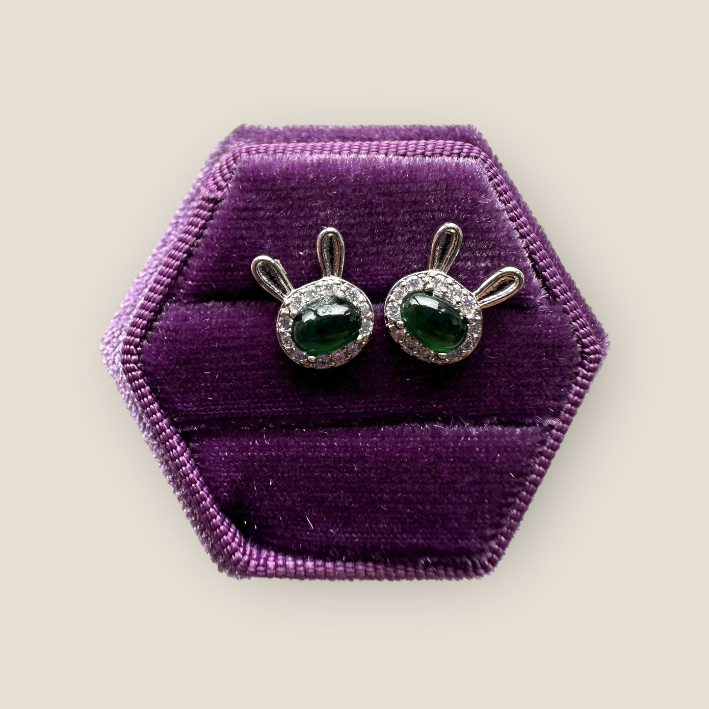 Jadeite Earring Studs