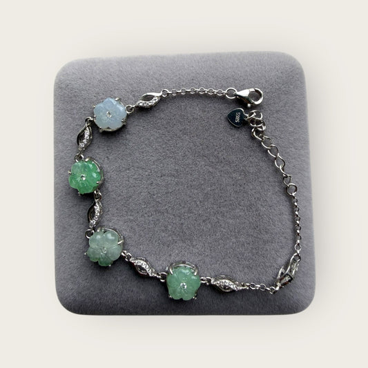 Flower Jadeite Bracelet