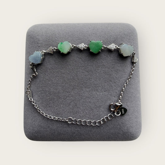 Heart Jadeite Bracelet