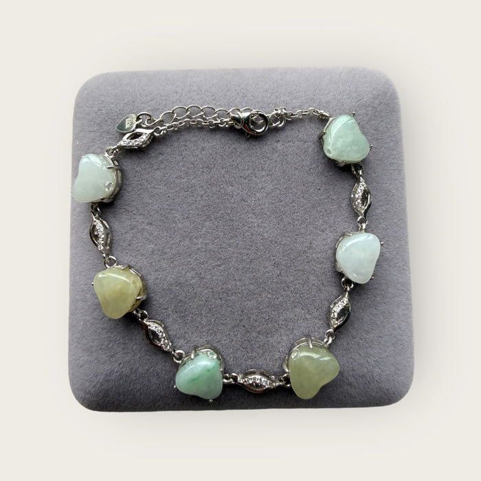 Hearts Jadeite Bracelet
