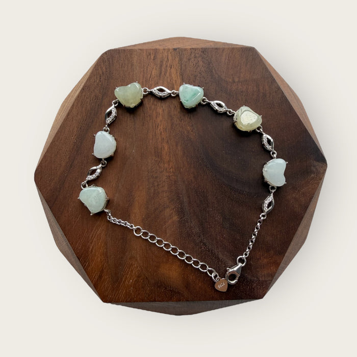Hearts Jadeite Bracelet