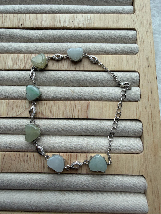 Hearts Jadeite Bracelet