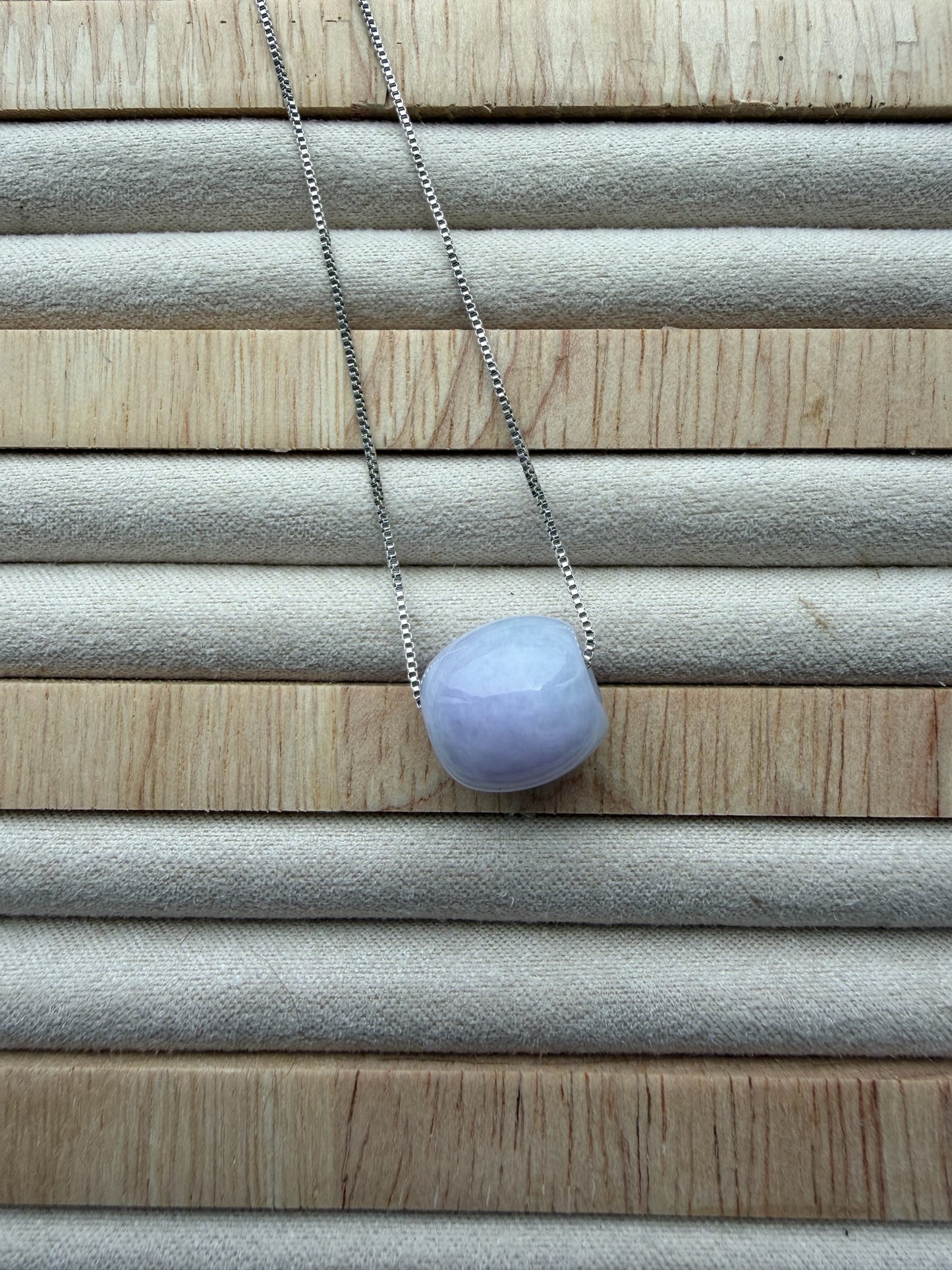 Purple Barrel Jadeite Necklace