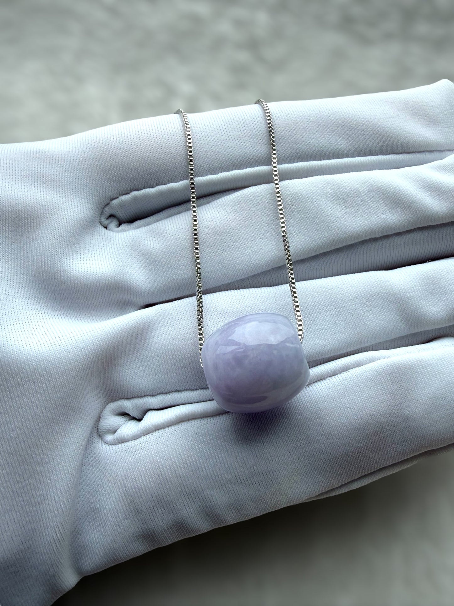 Purple Barrel Jadeite Necklace
