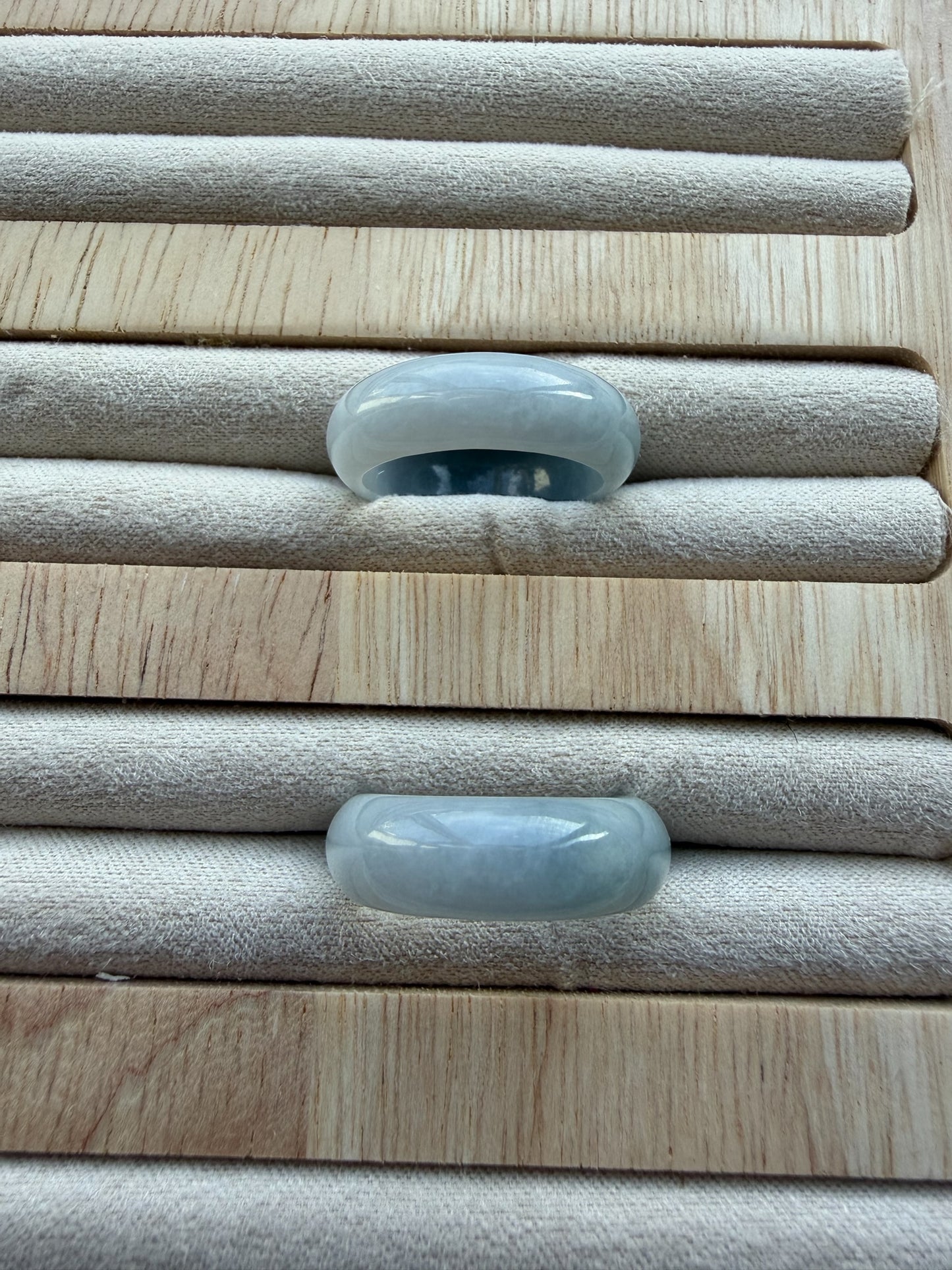 Blue Lavender Jadeite Ring