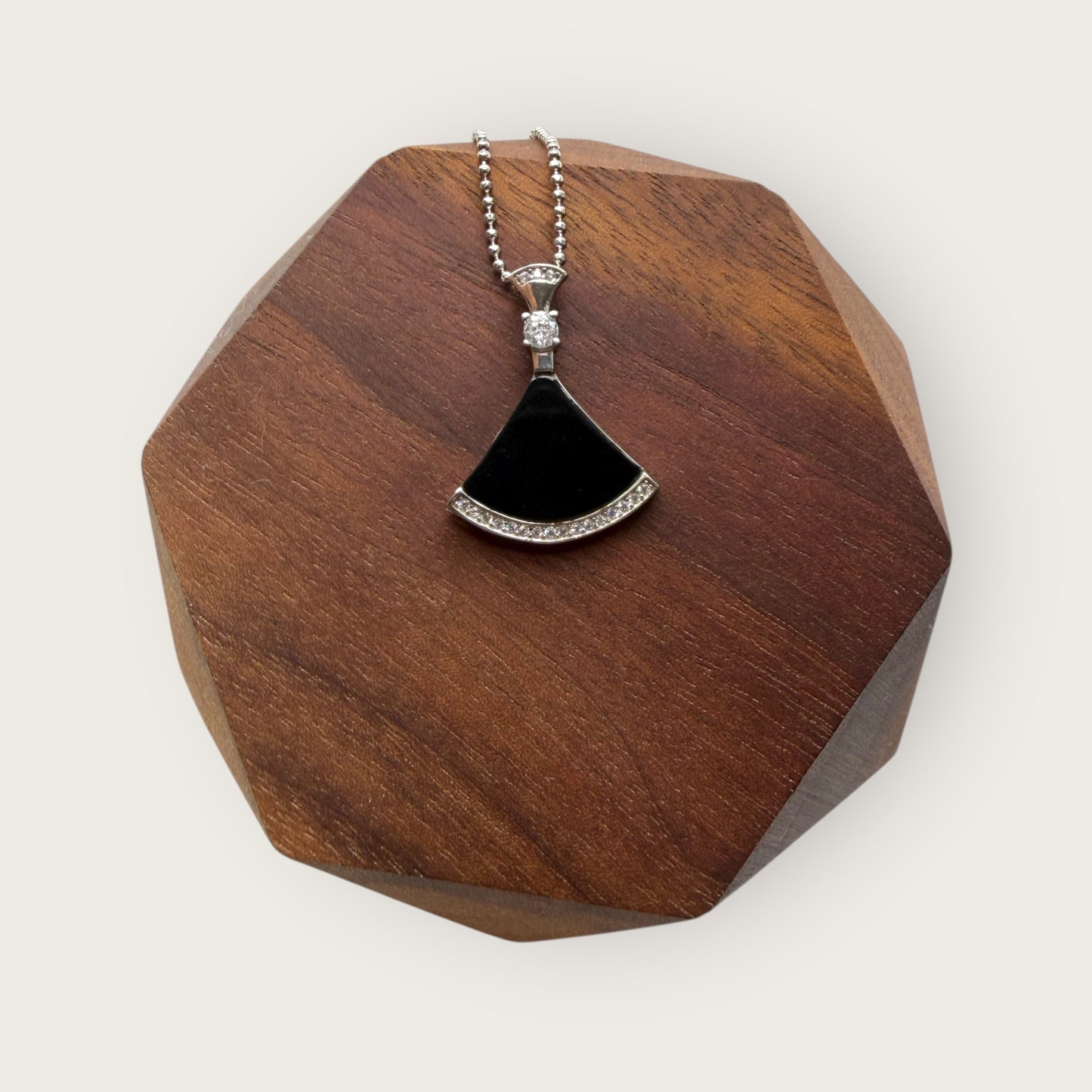 Omphacite Jadeite Triangle Necklace