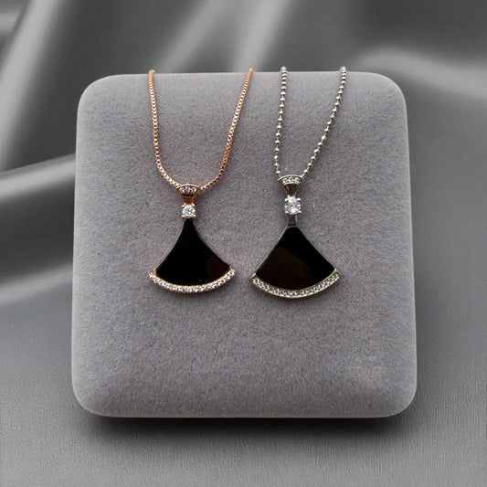 Omphacite Jadeite Triangle Necklace