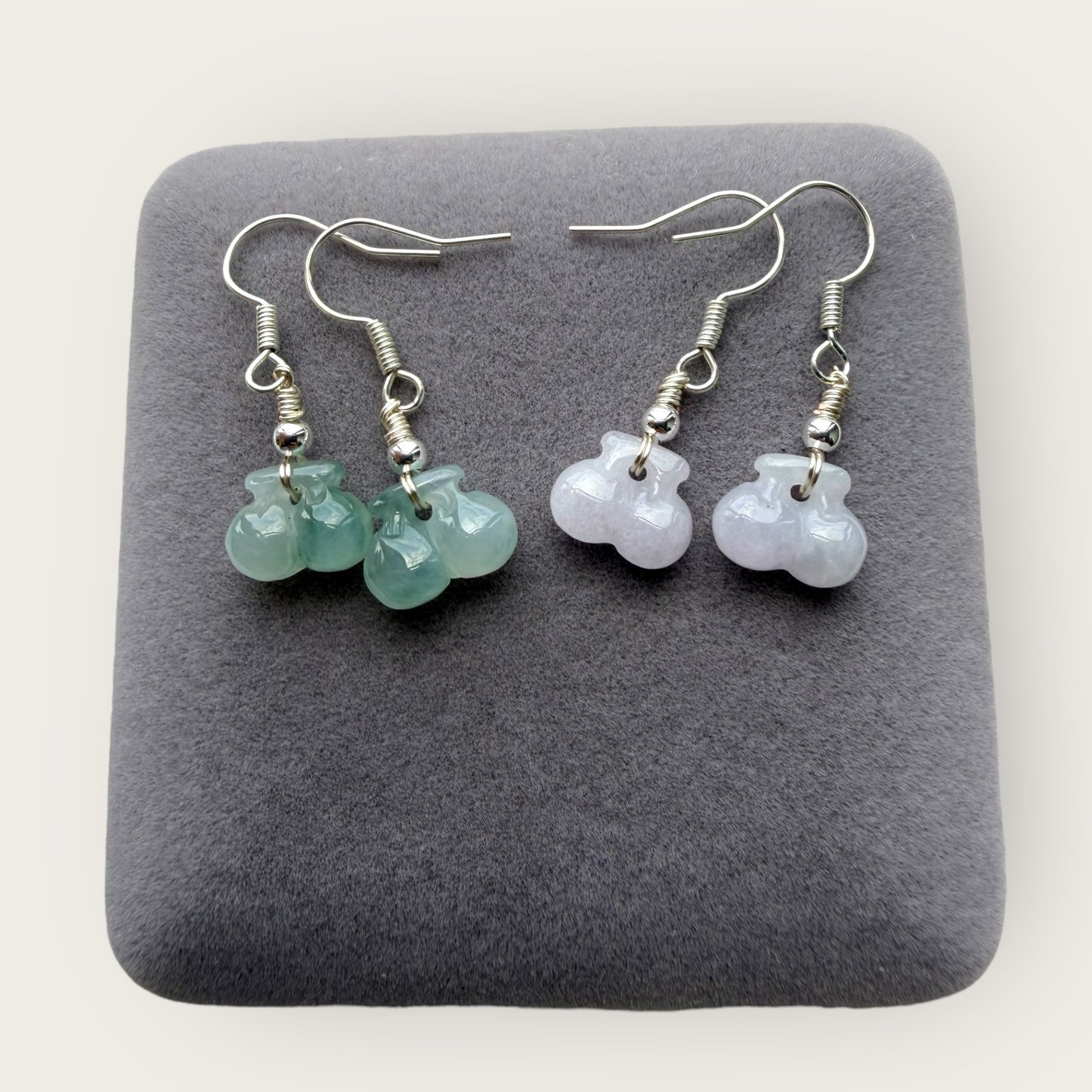 Cherry Jadeite Earring Hooks
