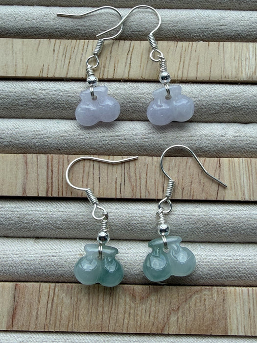 Cherry Jadeite Earring Hooks
