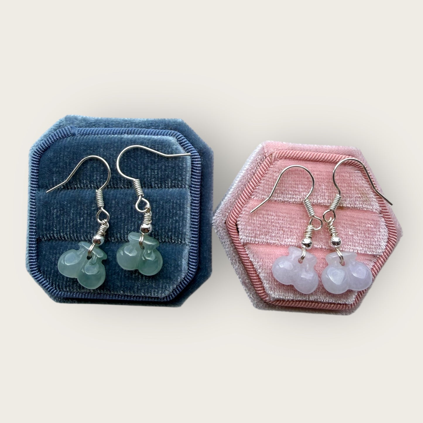 Cherry Jadeite Earring Hooks