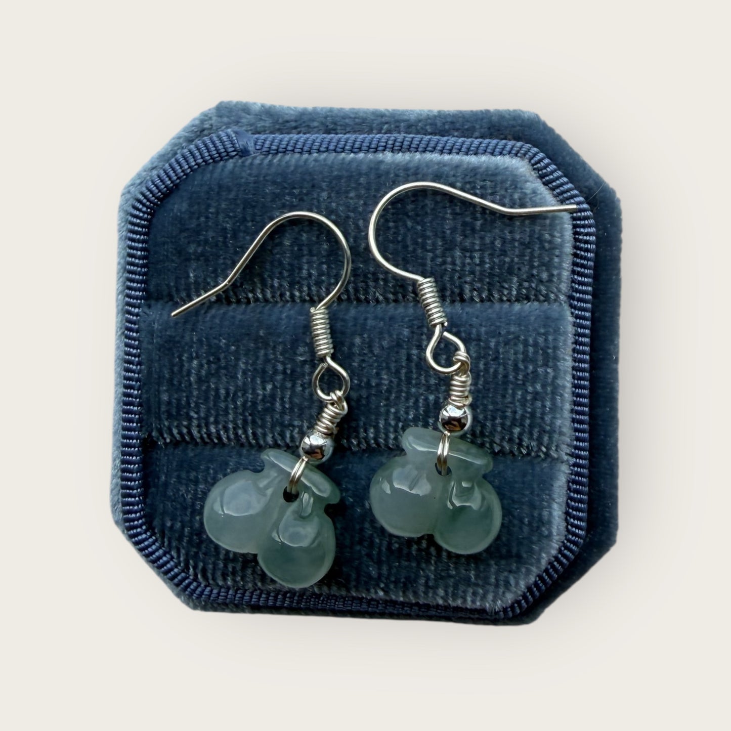 Cherry Jadeite Earring Hooks