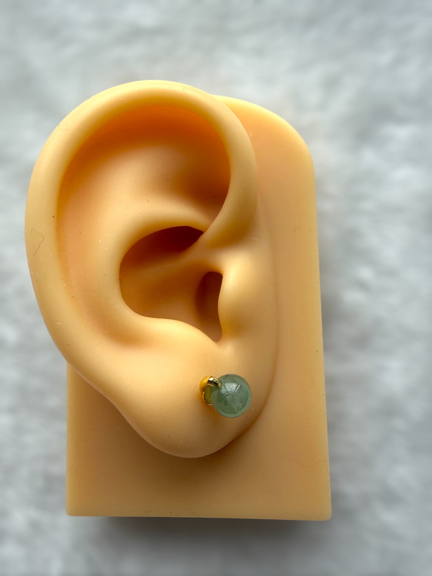 Green Jadeite Earring Studs