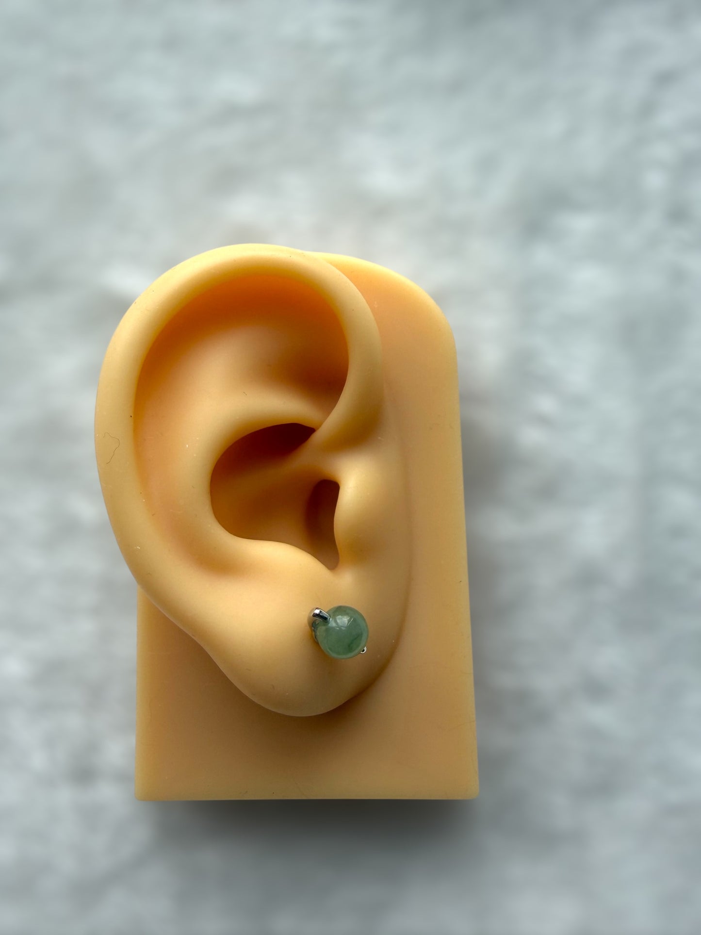 Green Jadeite Earring Studs