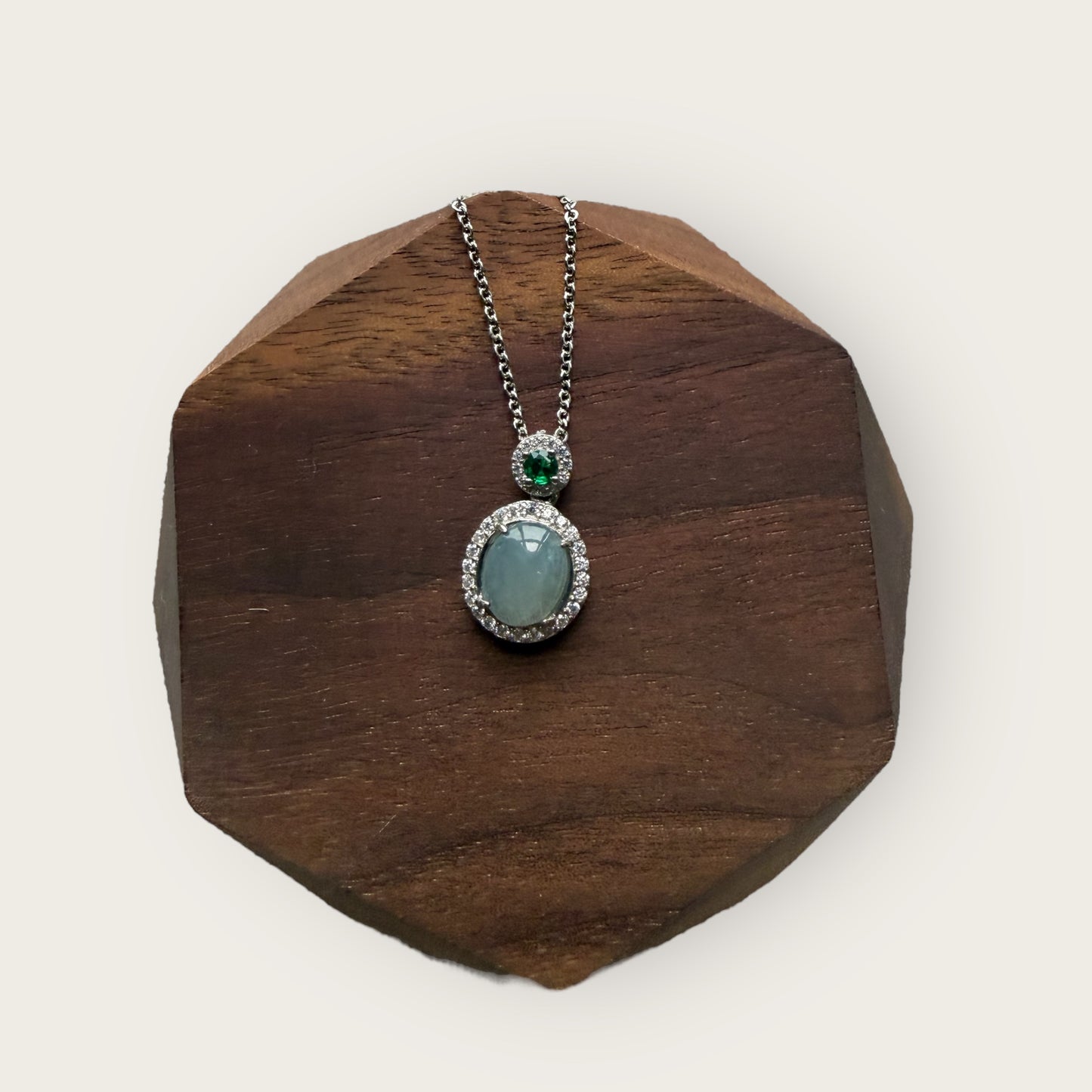 Monet Jadeite Cabochon Necklace