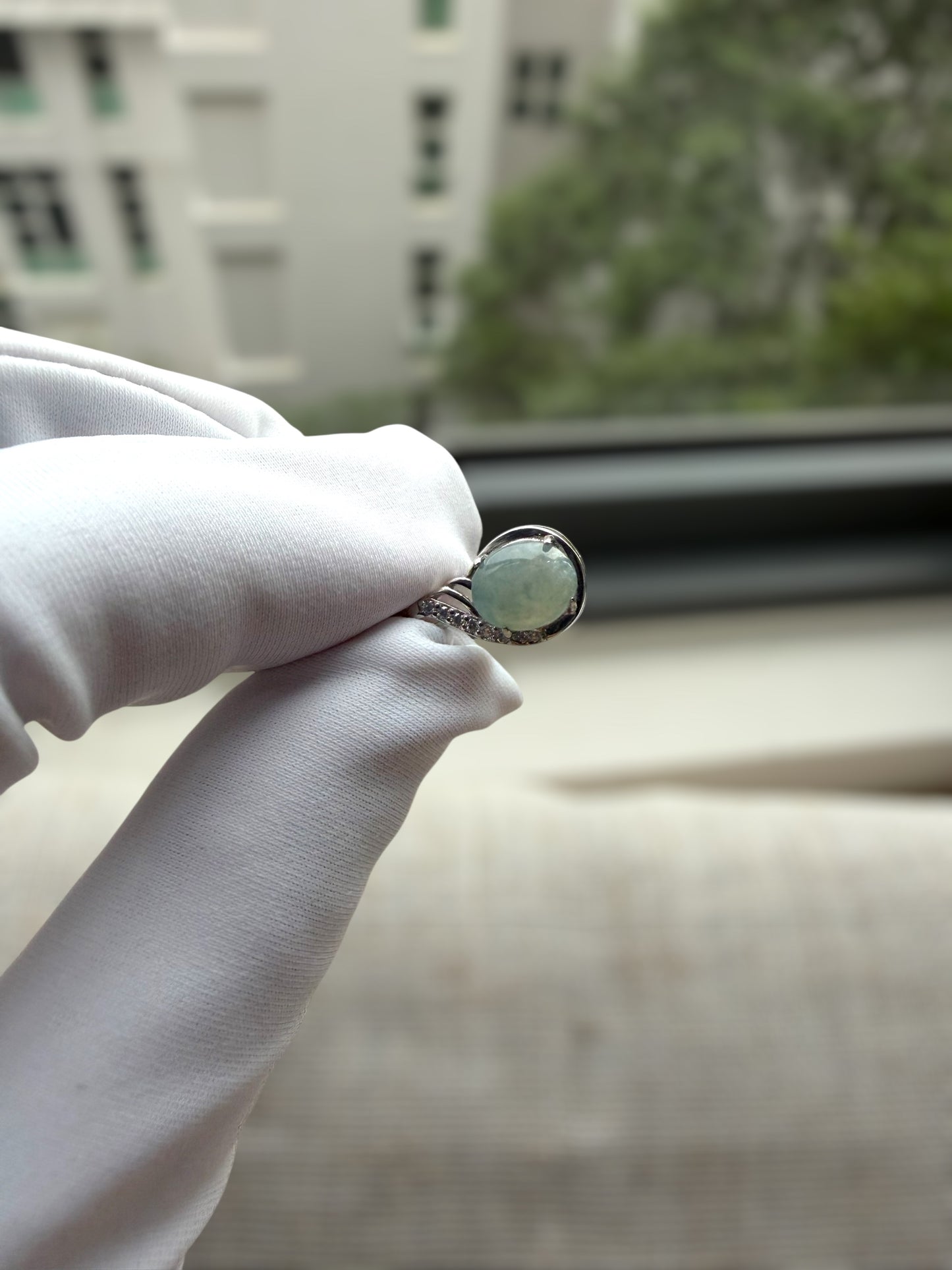 Monet Jadeite Cabochon Necklace