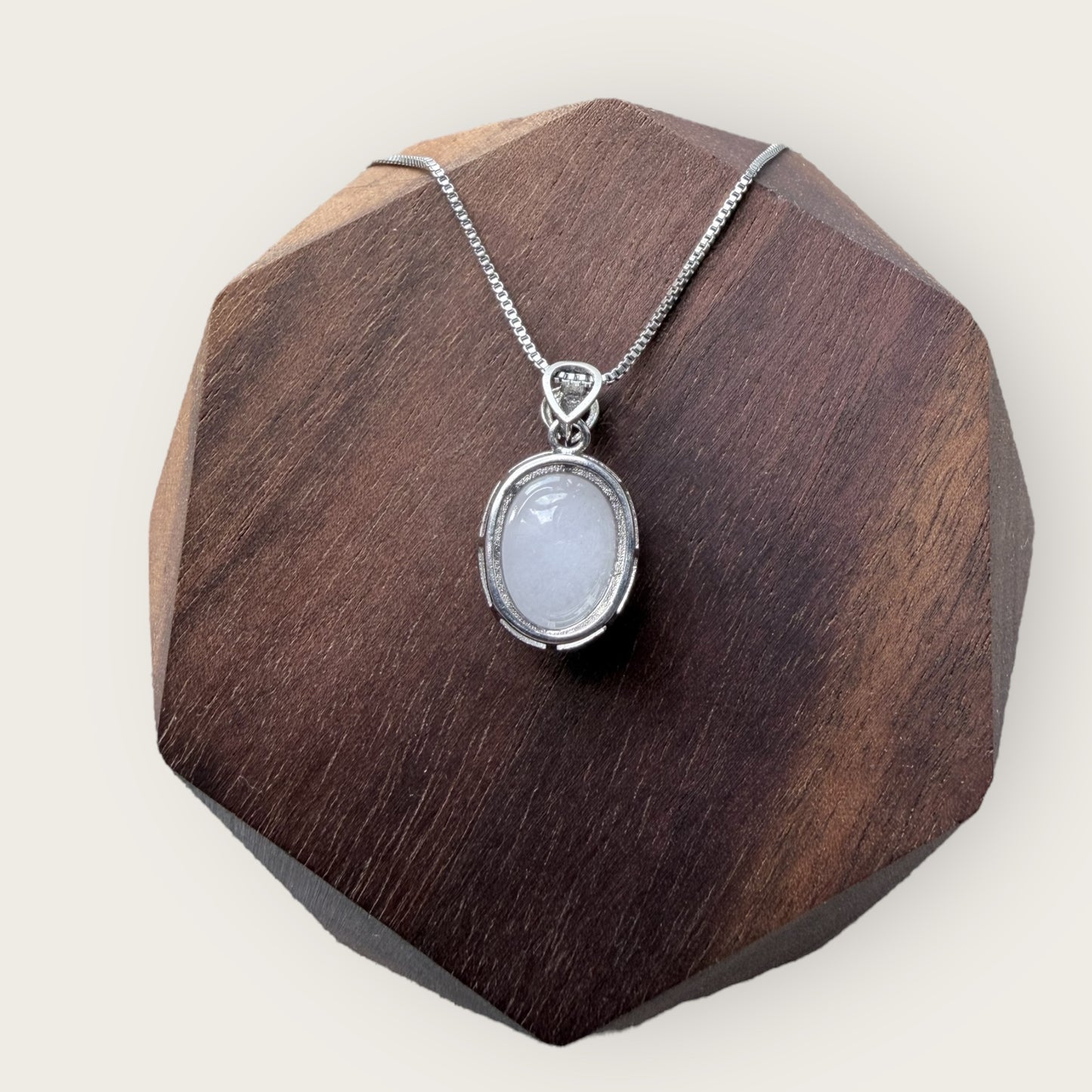 Purple Jadeite Cabochon Necklace