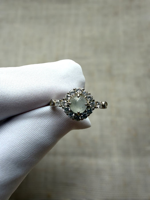 White Jadeite Ring