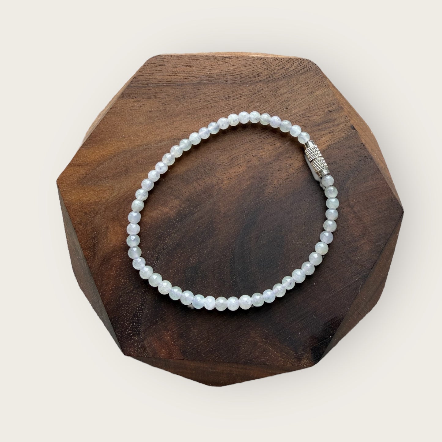Dainty Jadeite Bead Bracelet
