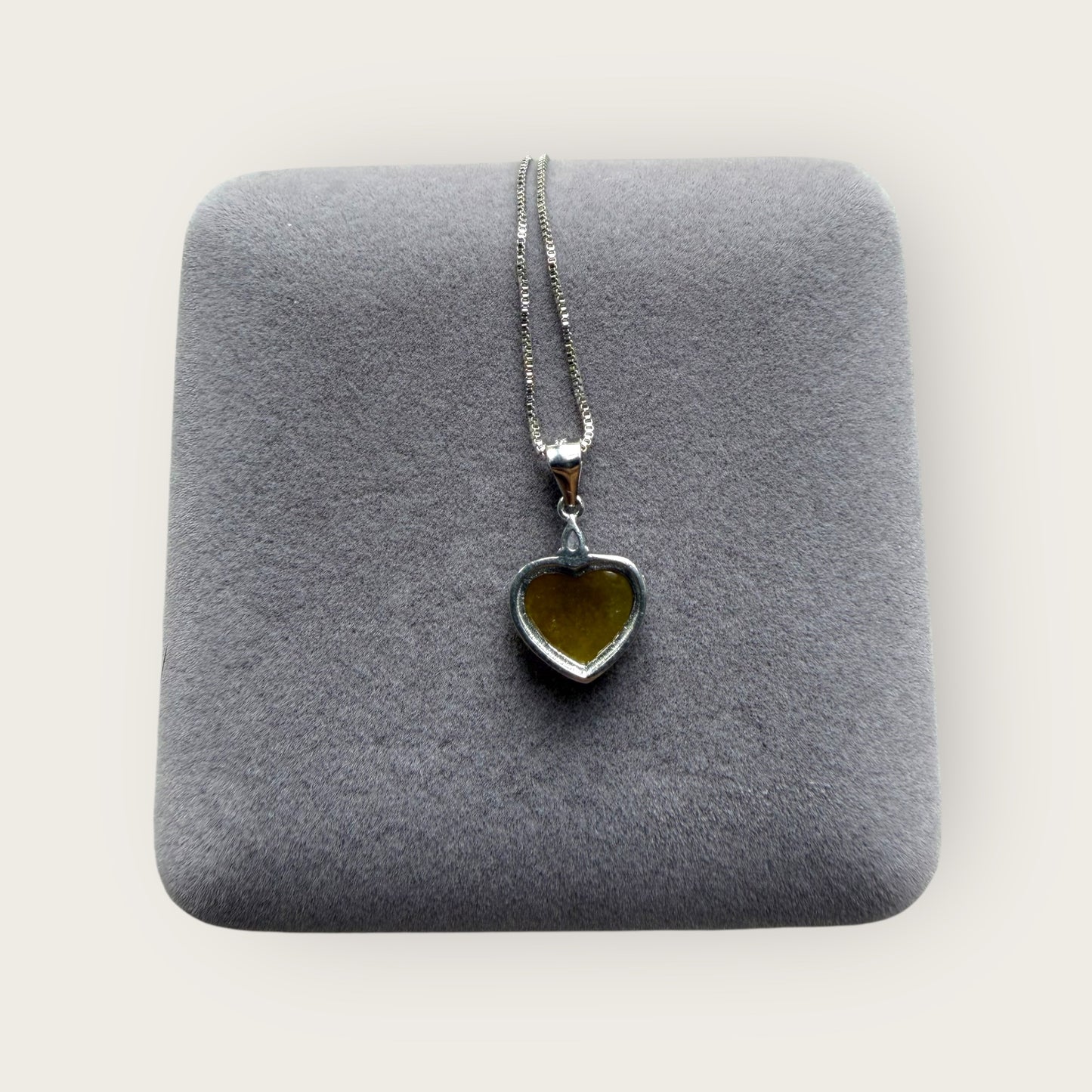 Yellow Heart Jadeite Necklace