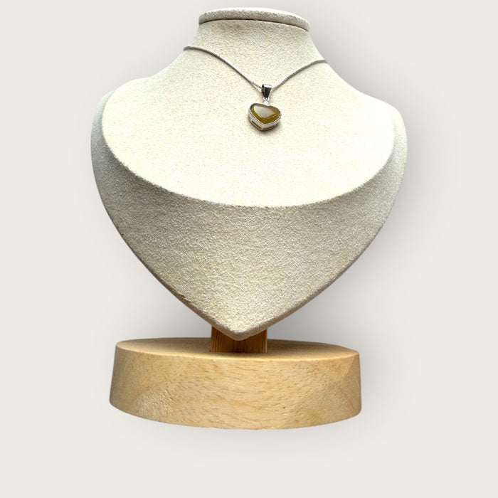 Yellow Heart Jadeite Necklace