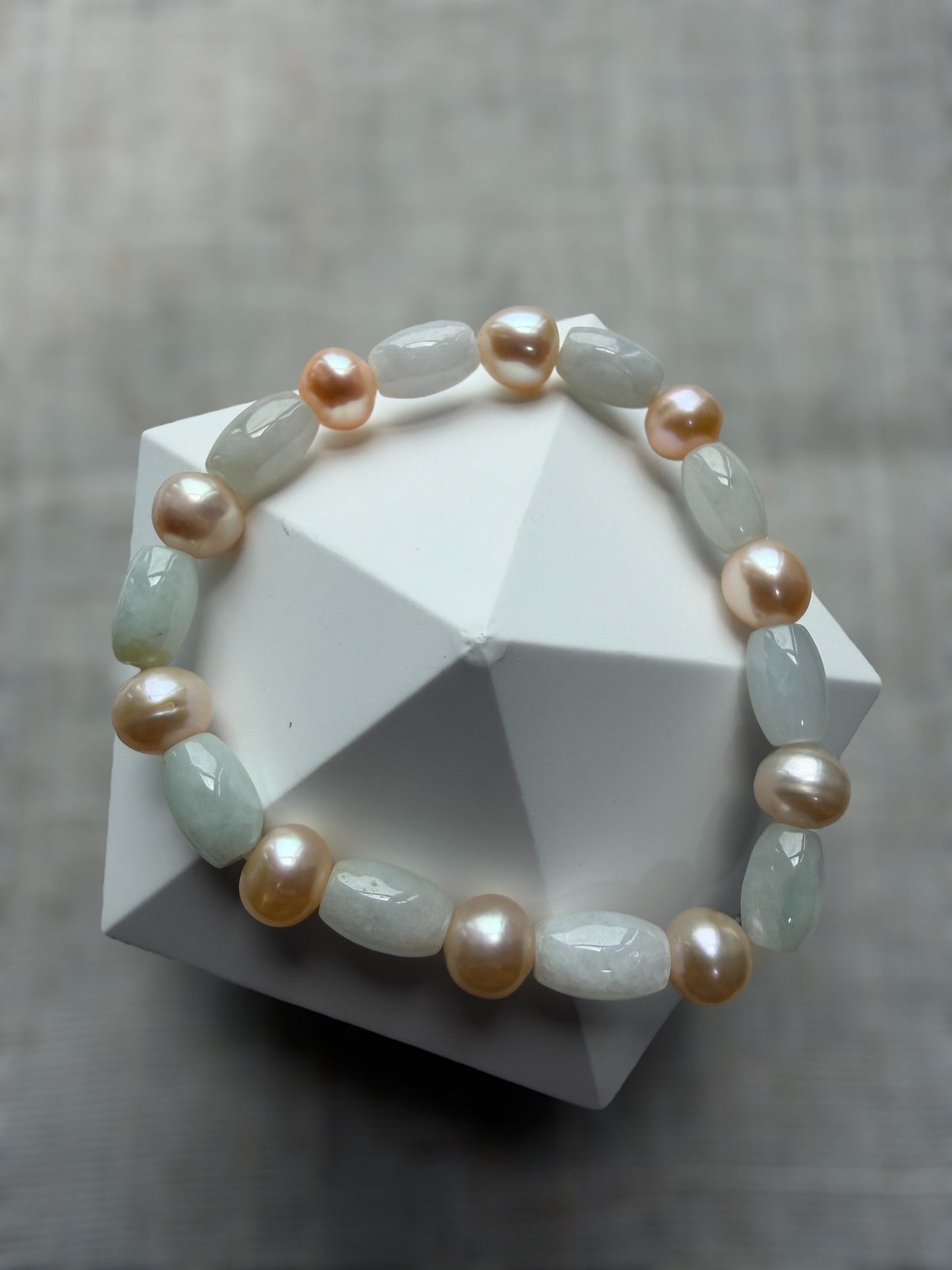 Jadeite Pearl Bracelet