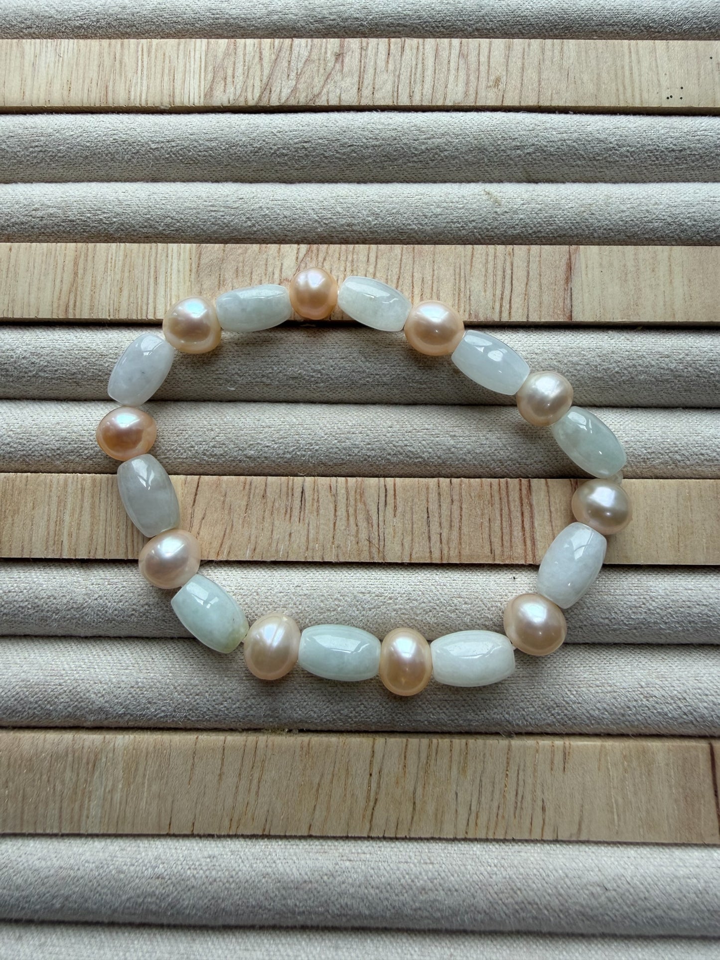 Jadeite Pearl Bracelet